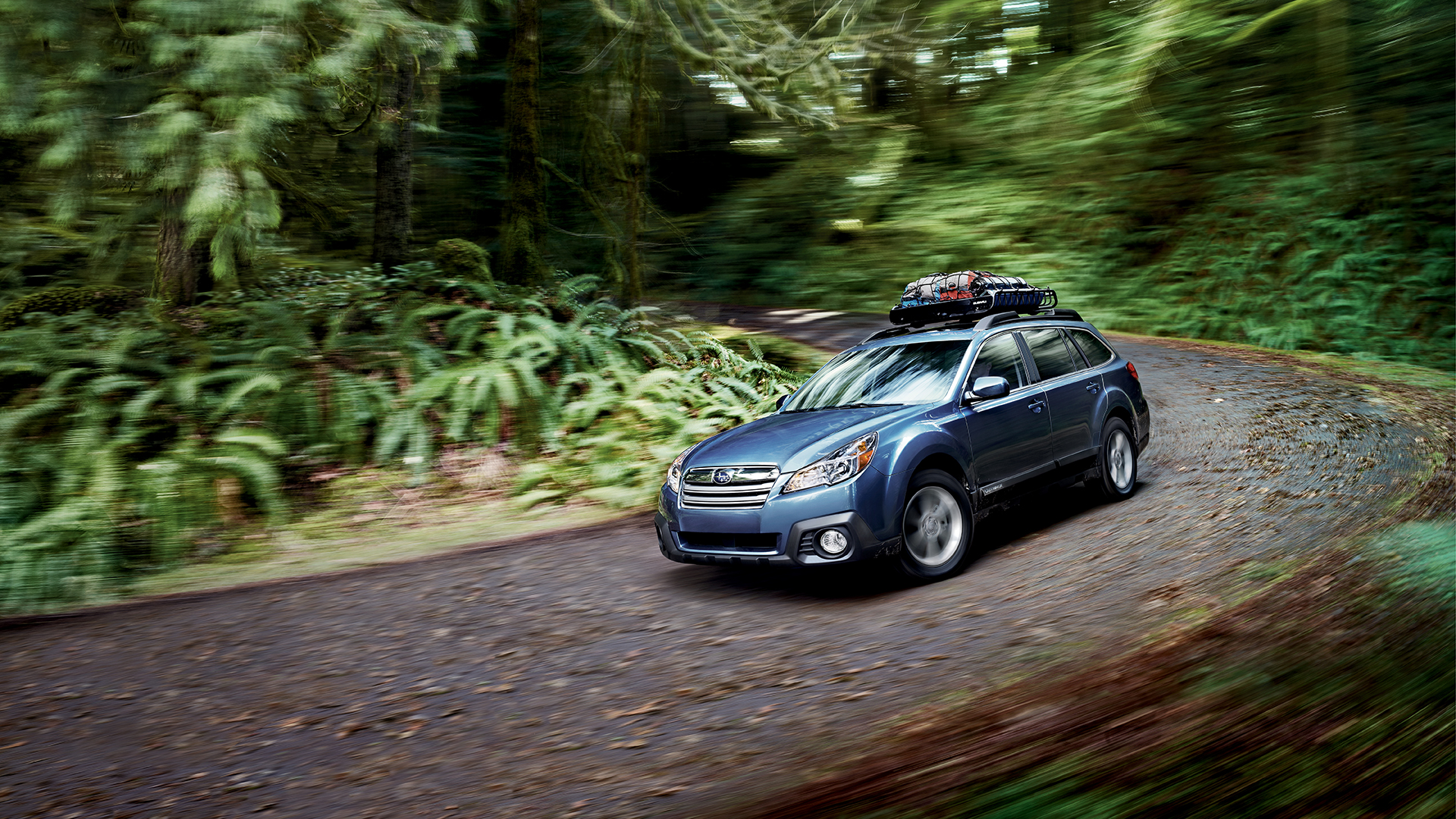 Subaru Outback Wallpaper Forest Road
