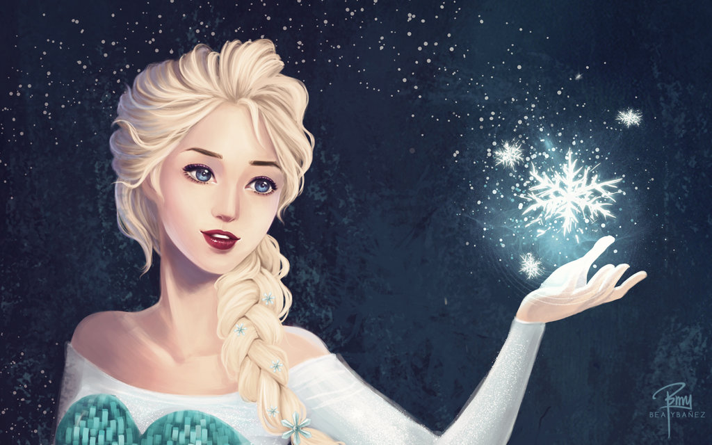 Elsa Wallpaper by Beya art on