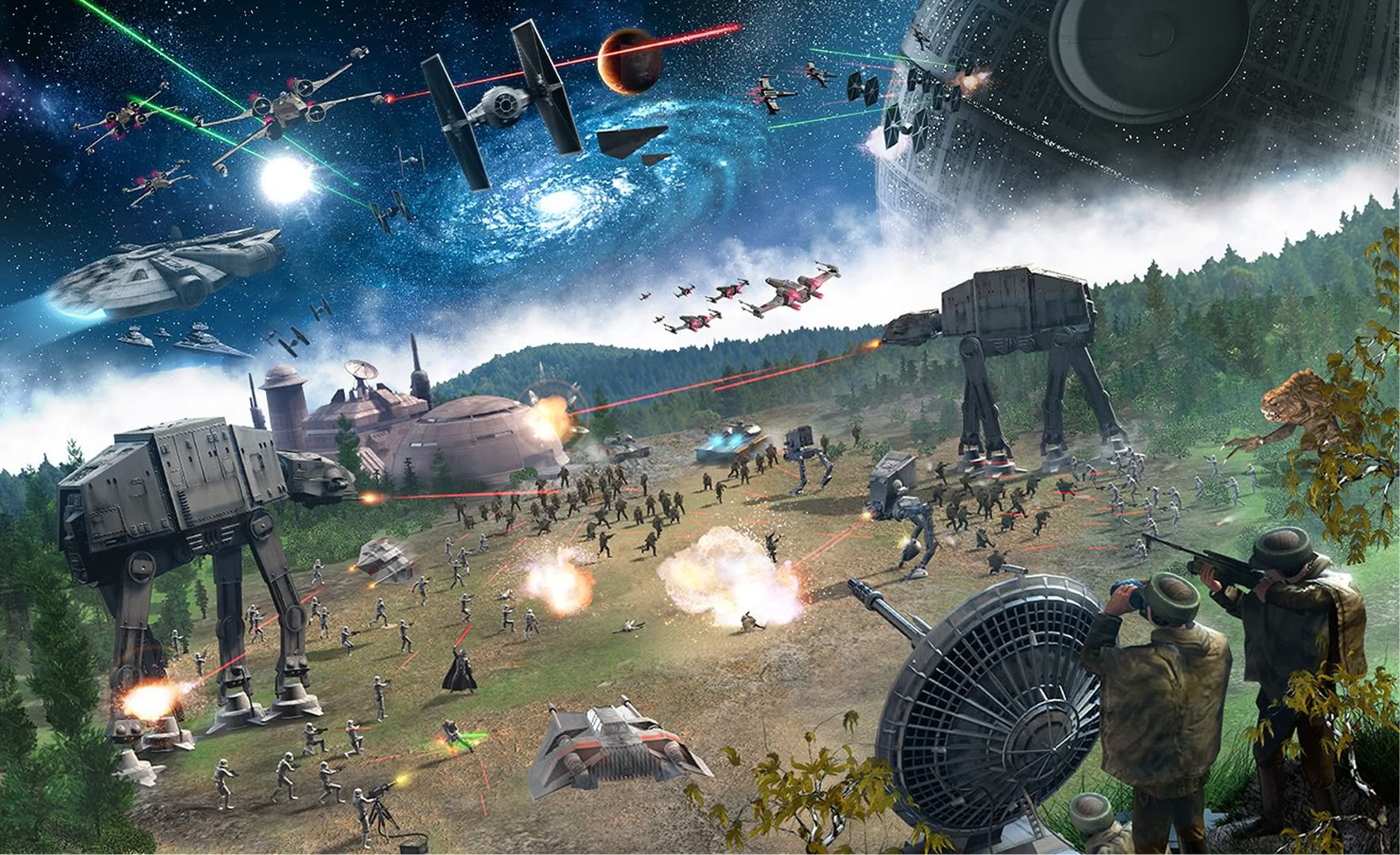 Star Wars Rebel Wallpaper Massive Battle