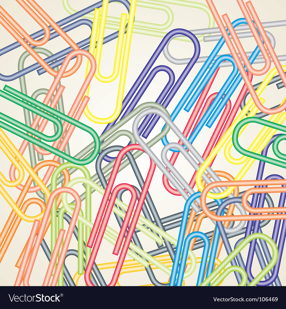Paper Clip Background Royalty Vector Image