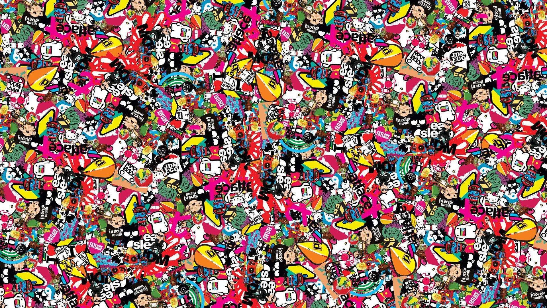 Colorful Aesthetic Stickers Khhu2isjaieehhjn Wallpaper