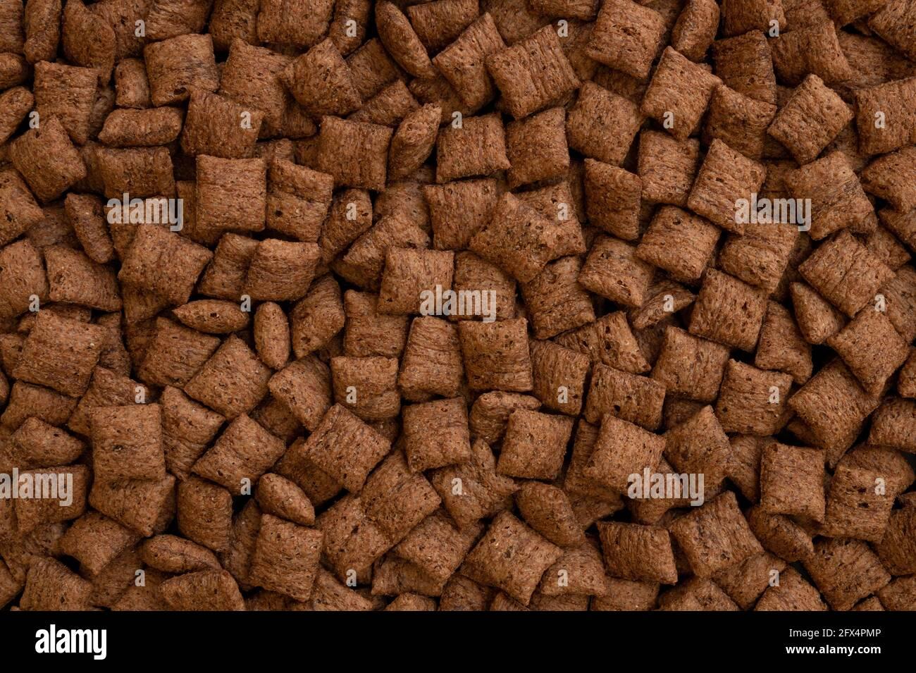 Chocolate Pillows Background Texture Brown Choco Cereal Pads