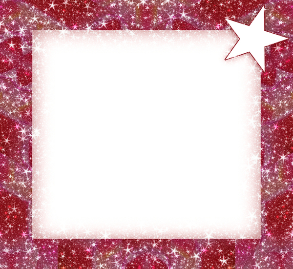 Christmas Star Frame A Sparkly Festive Or Border For Your