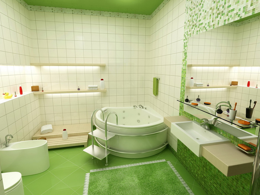 Bathroom Wallpaper Ideas for 2014 Industry Standard Design 1024x768