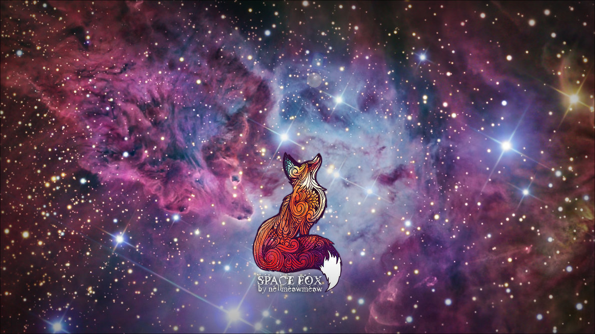 Space Fox By Nellmeowmeow Wallpaper Request Bbboz