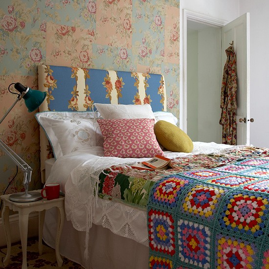 Patchwork Effects Bedroom Decorating Ideas Beds Image