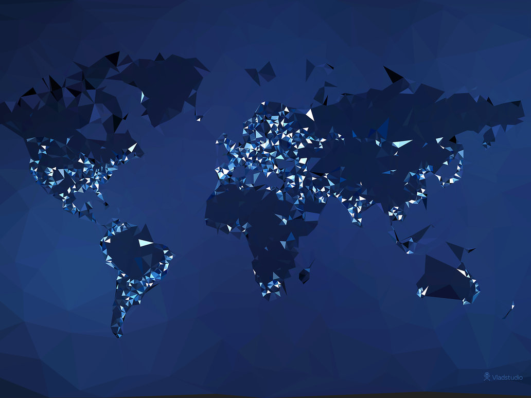 The World Simplified Night by vladstudio on