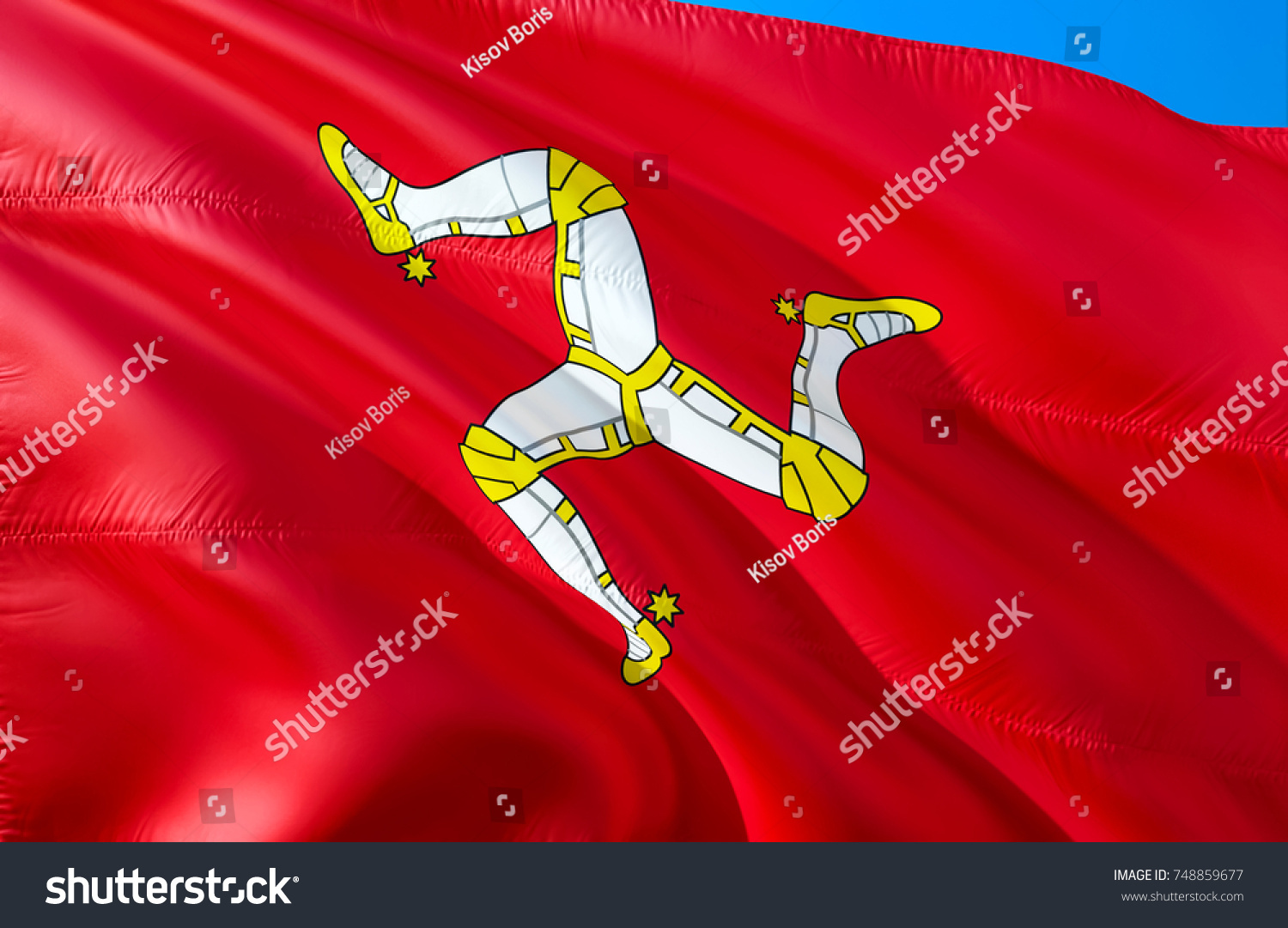 Royalty Free Stock Illustration of Isle Man Flag Flag Isle Man