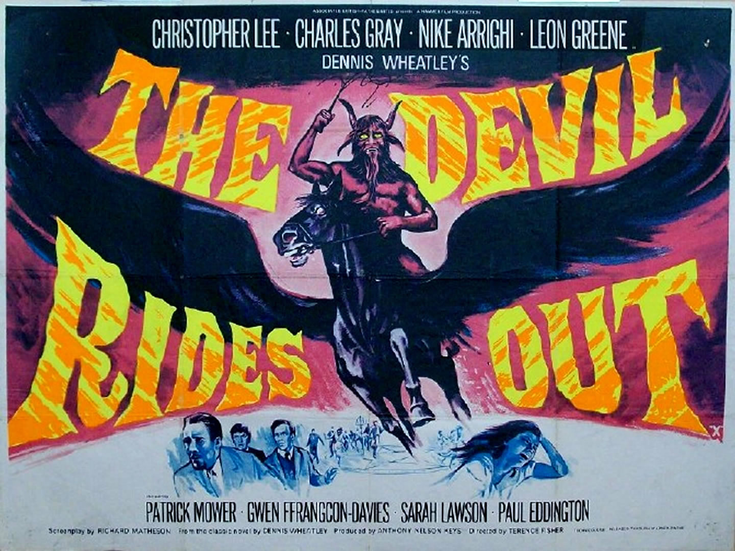 The Devil Rides Out Hammer Horror B Movie Posters Wallpaper Image
