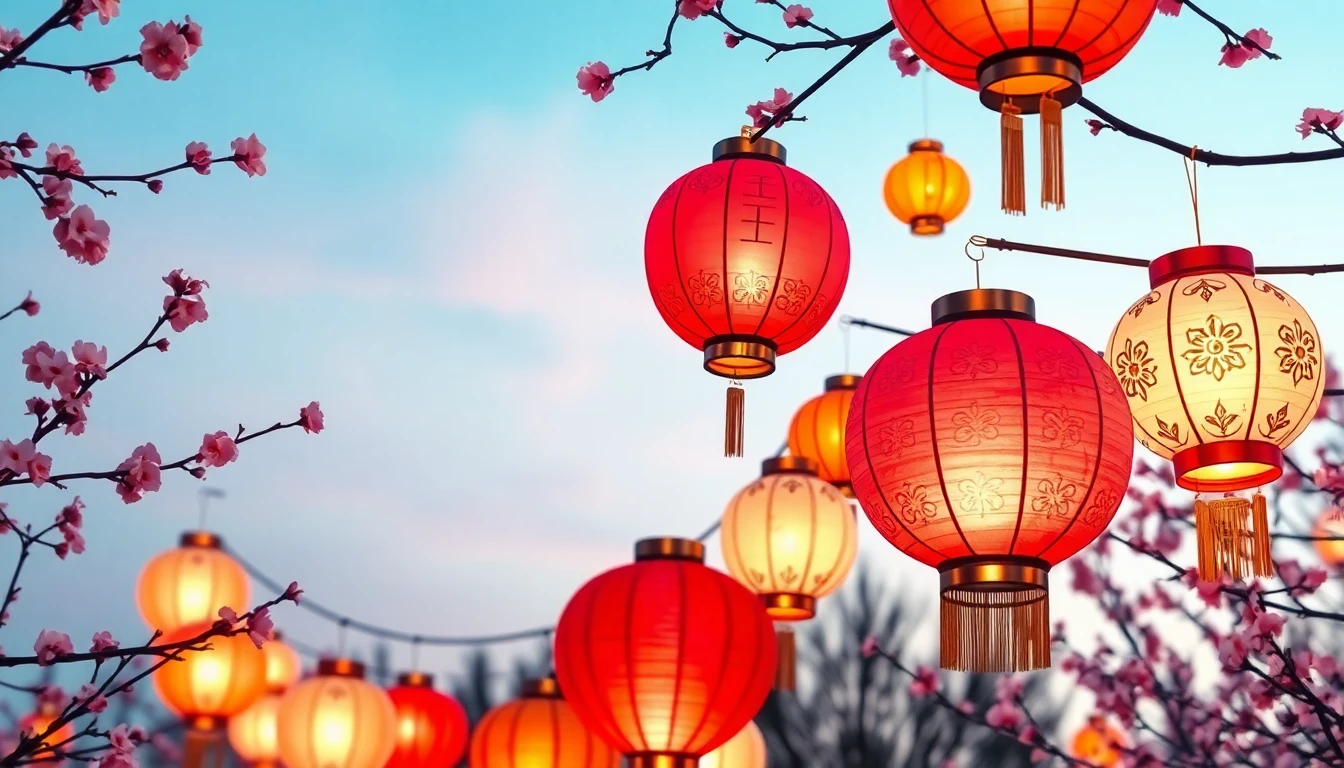 Chinese Lantern Wallpaper