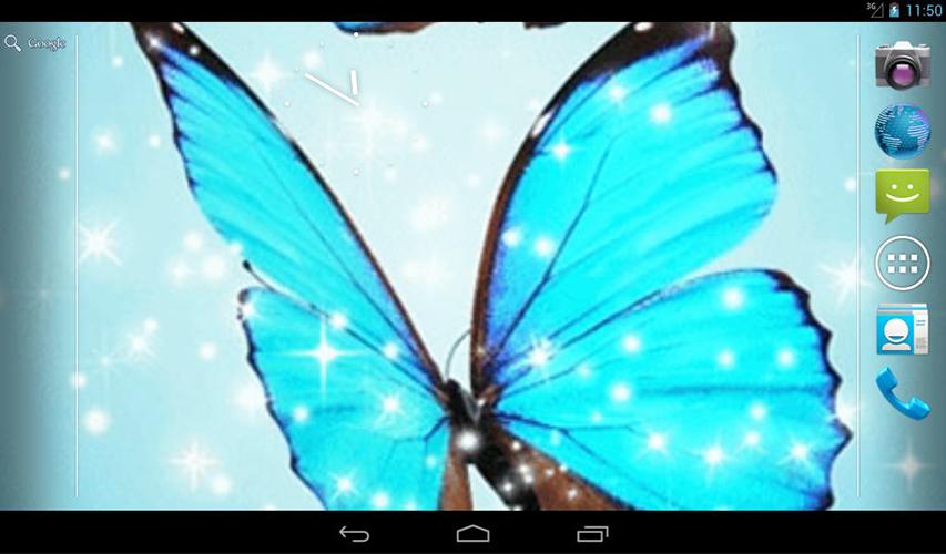 Cyan Butterfly Live Wallpaper Android Apps On Google Play