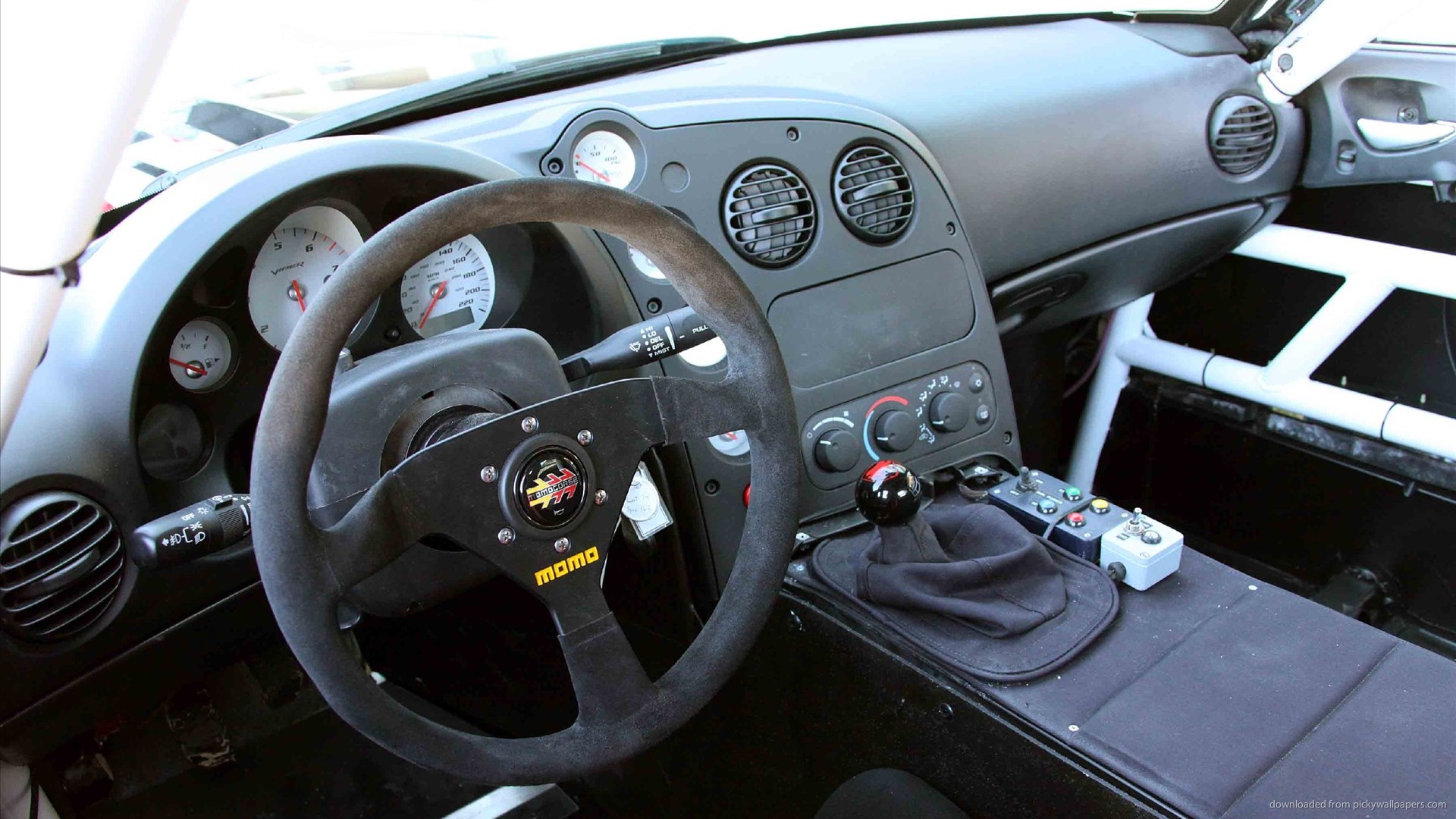 HD Dodge Viper Racing Momo Interior Wallpaper