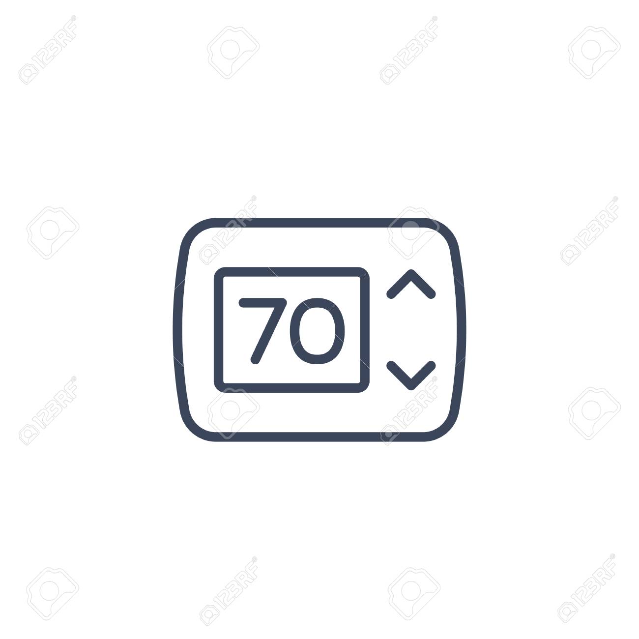 Free download A Thermostat Icon On White BACKGROUND Royalty Free
