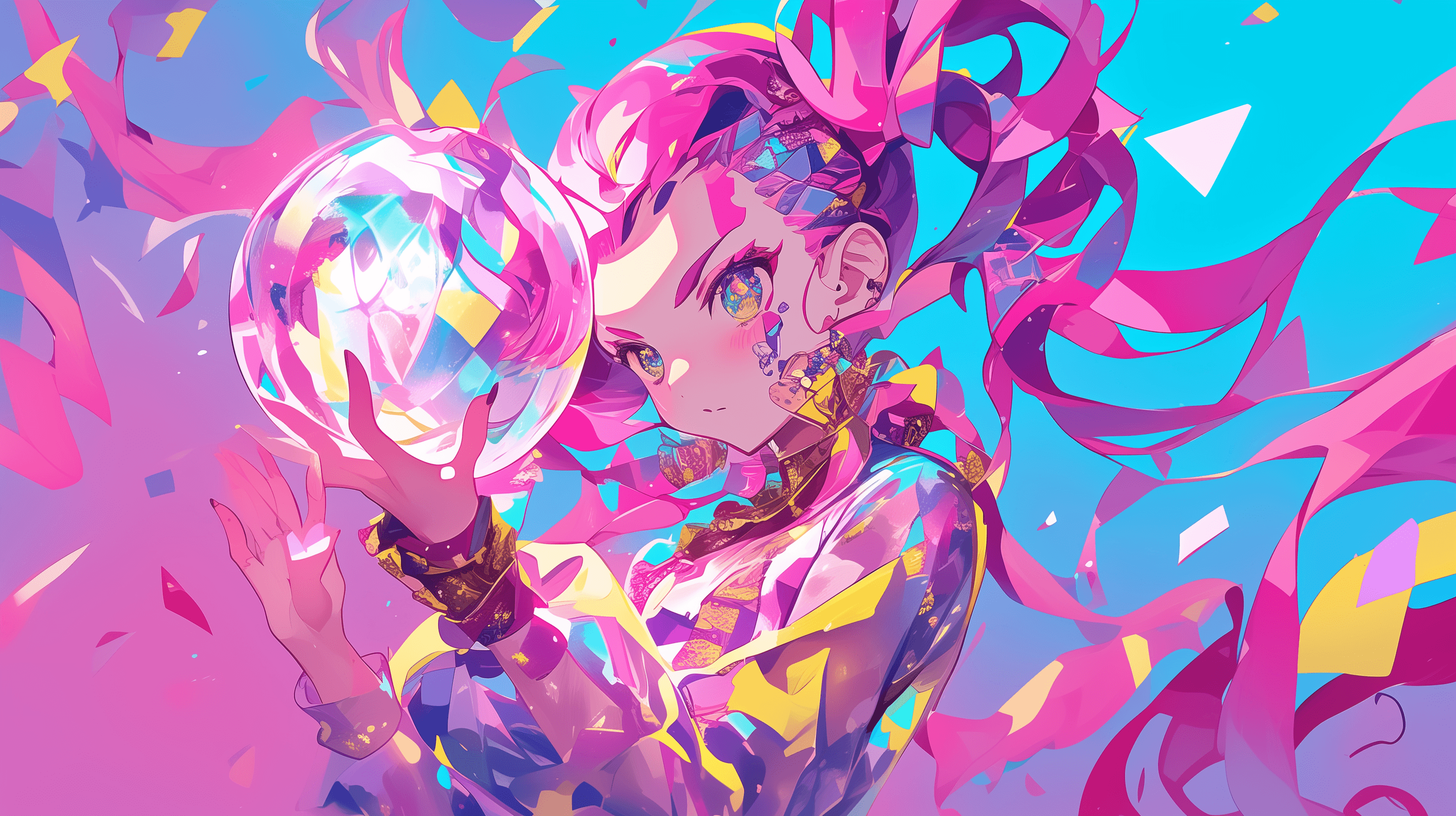 Pink Anime Aesthetic Wallpaper