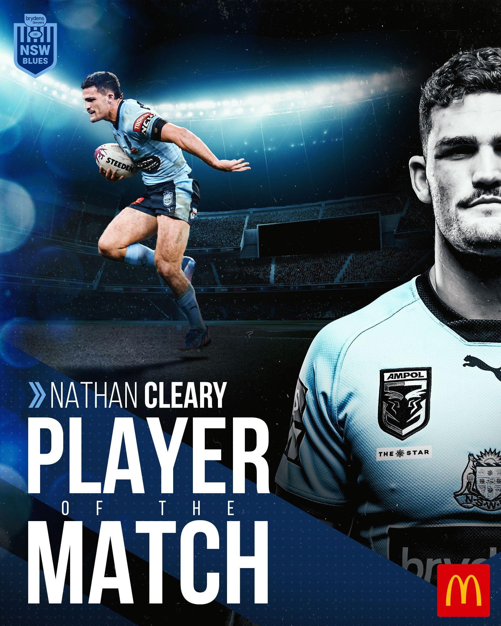 Nsw Blues Nathan Cleary Earns The Player Of Match