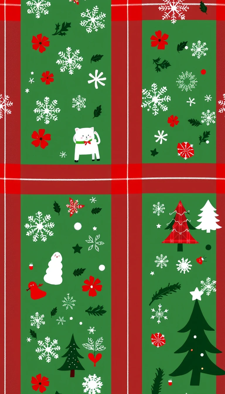 Preppy Christmas Wallpaper