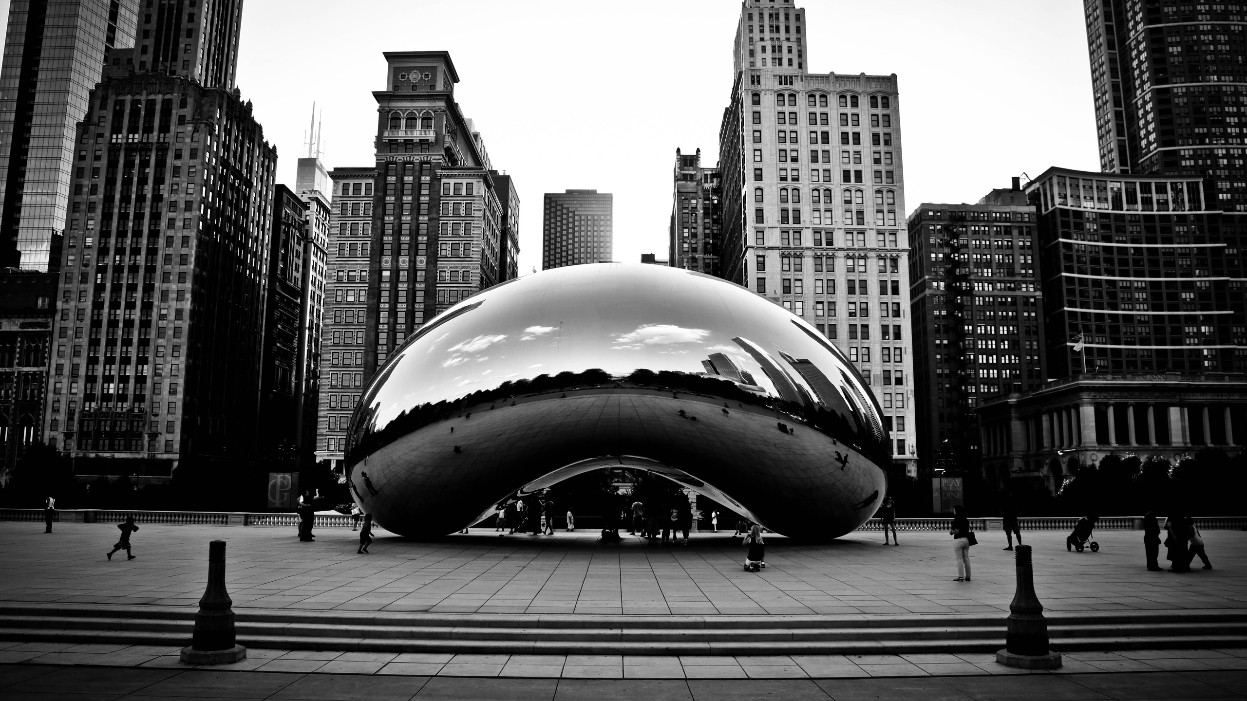 Chicago Winter Bean HD Wallpaper Background Image