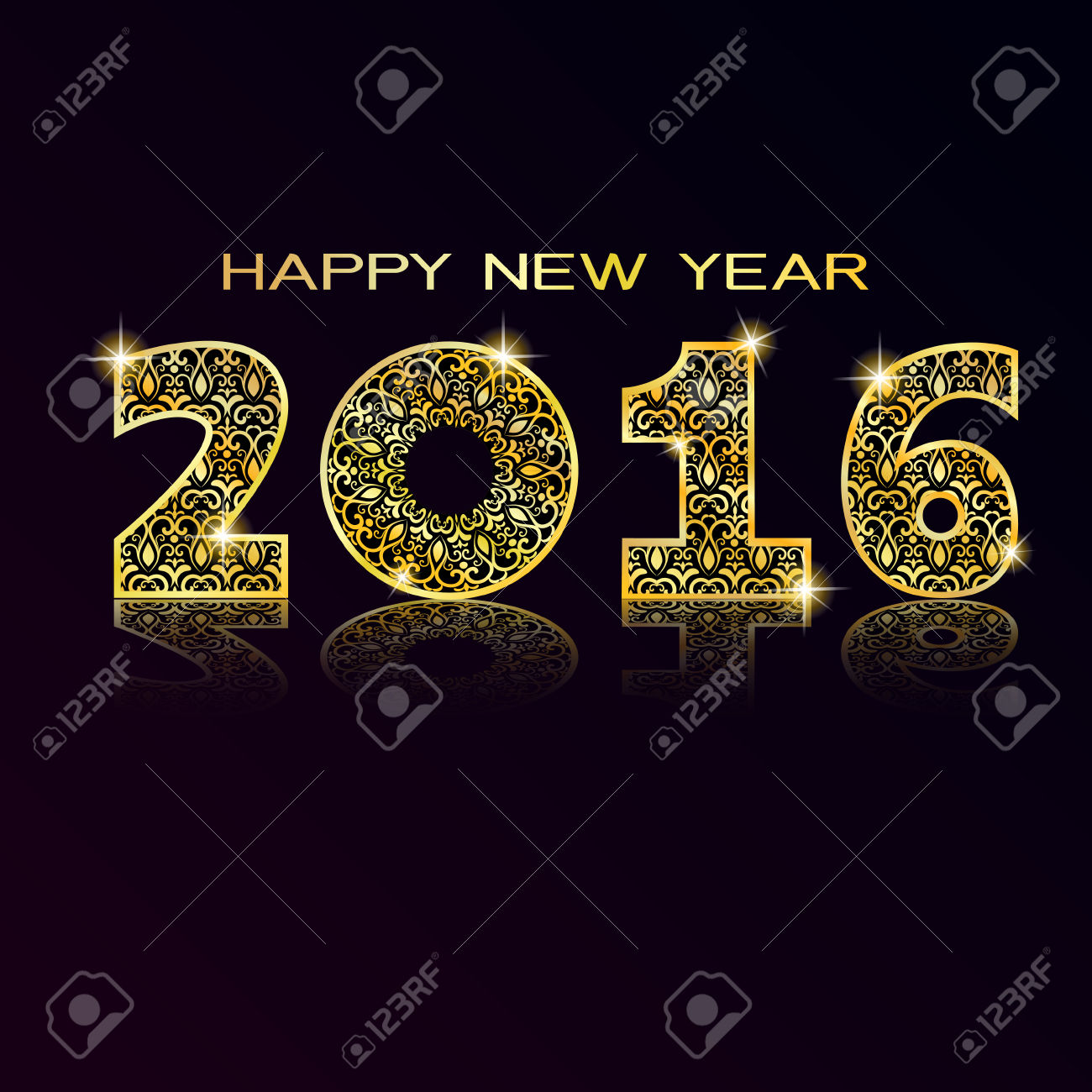 New Year Greeting Card Or Background Wallpaper