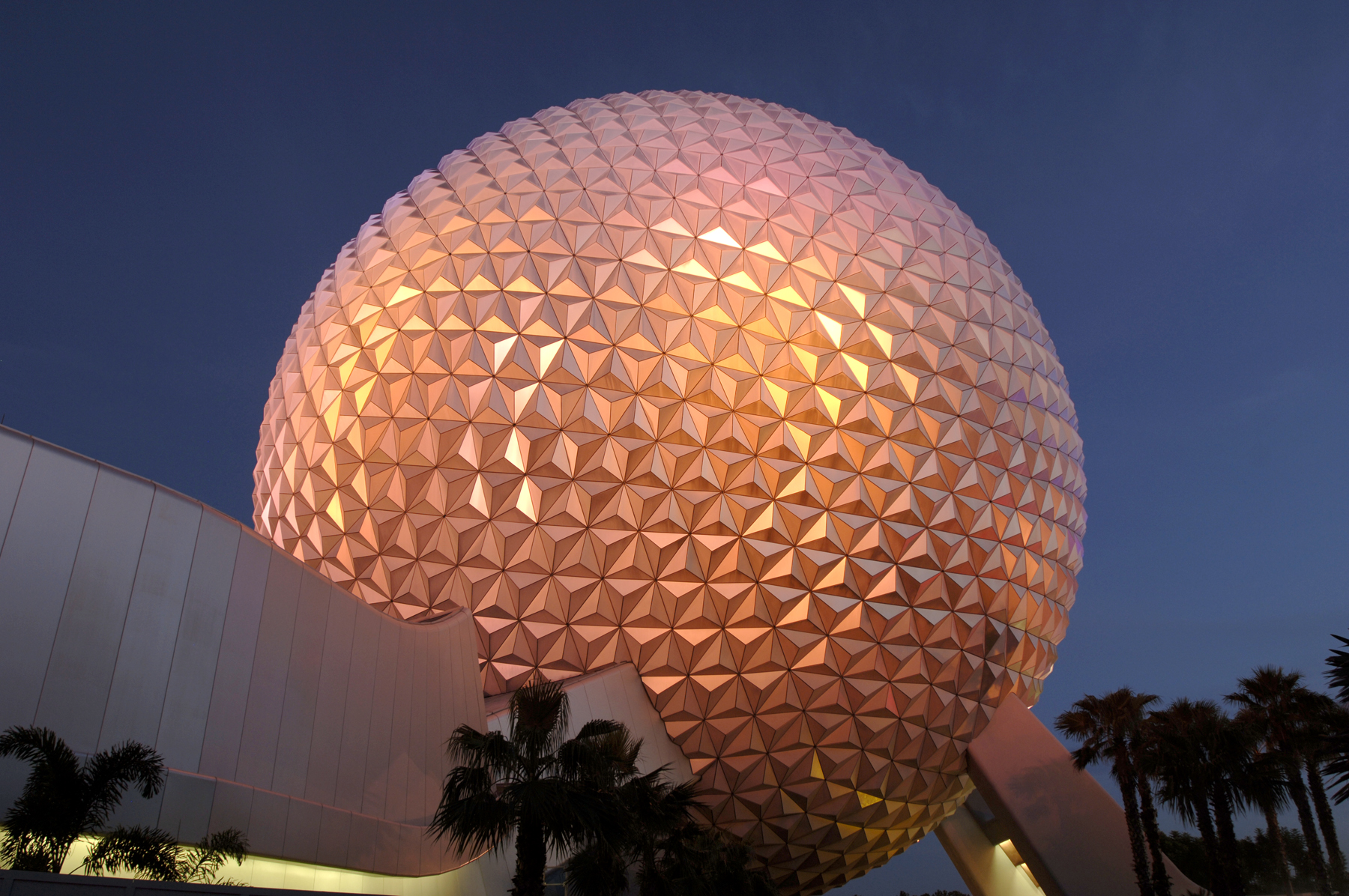 Nighttime Wallpaper Spaceship Earth Set Your Background