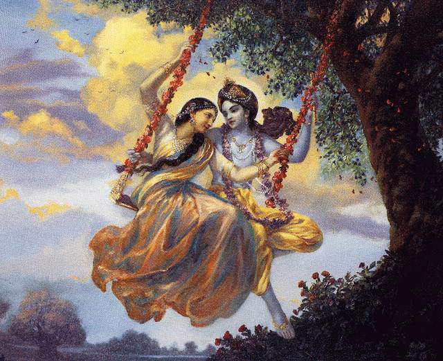 Radha and Krishna Beautiful Wallpaper Collection