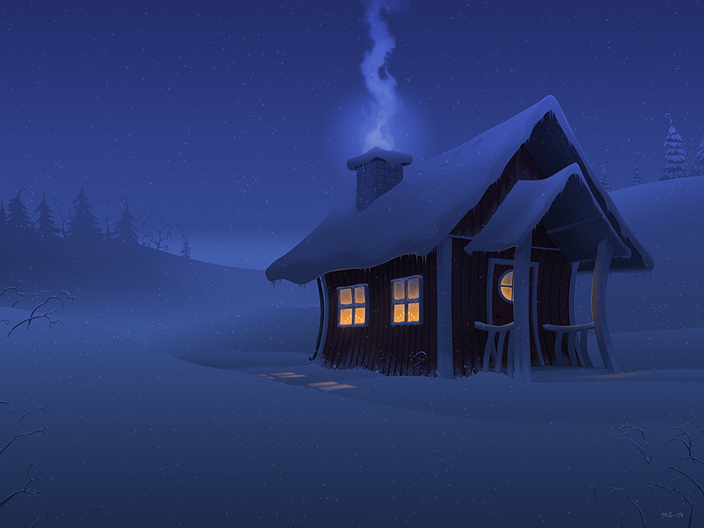 Christmas Night Wallpaper HD Desktop