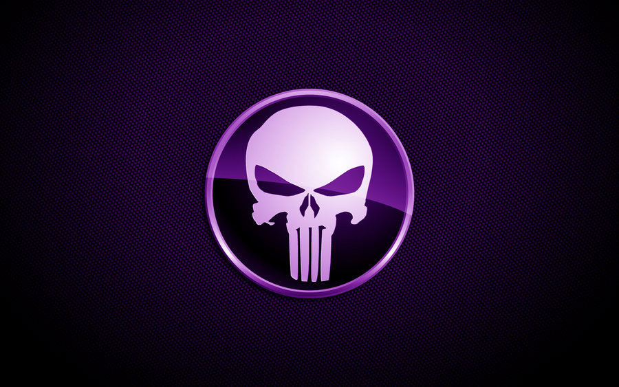 Purple Punisher Skull By Sleekdesigns2010