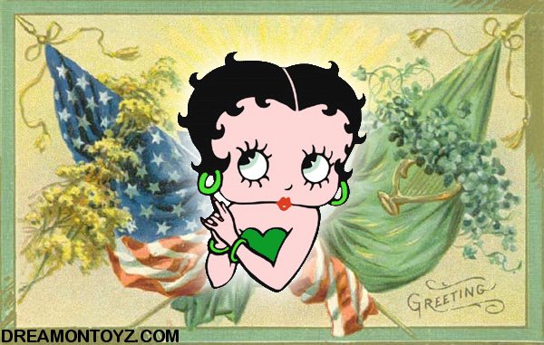 Archive Altered Vintage St Patrick S Day Cards With Betty Boop