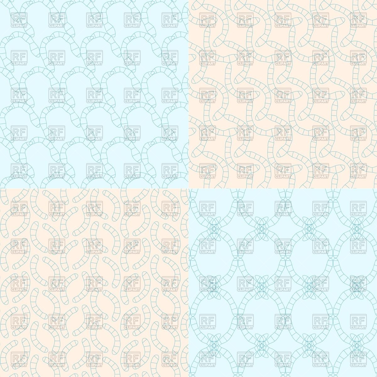 Geometric seamless backgrounds blue and beige Backgrounds