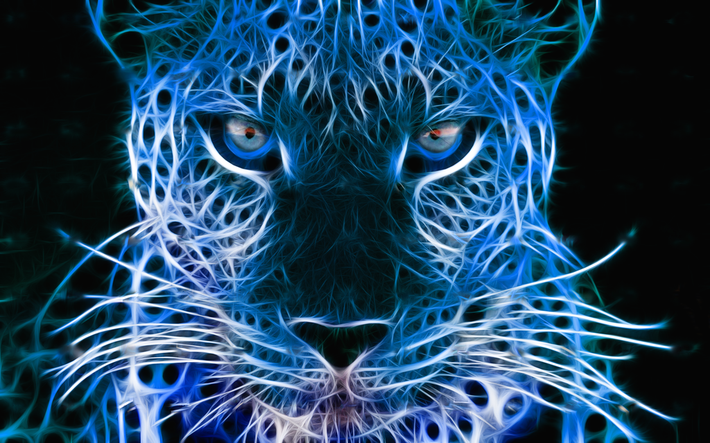 Neon Blue Leopard Print Background Pictures
