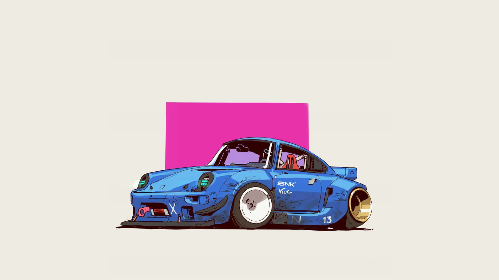 Minimalist Retro Wallpaper