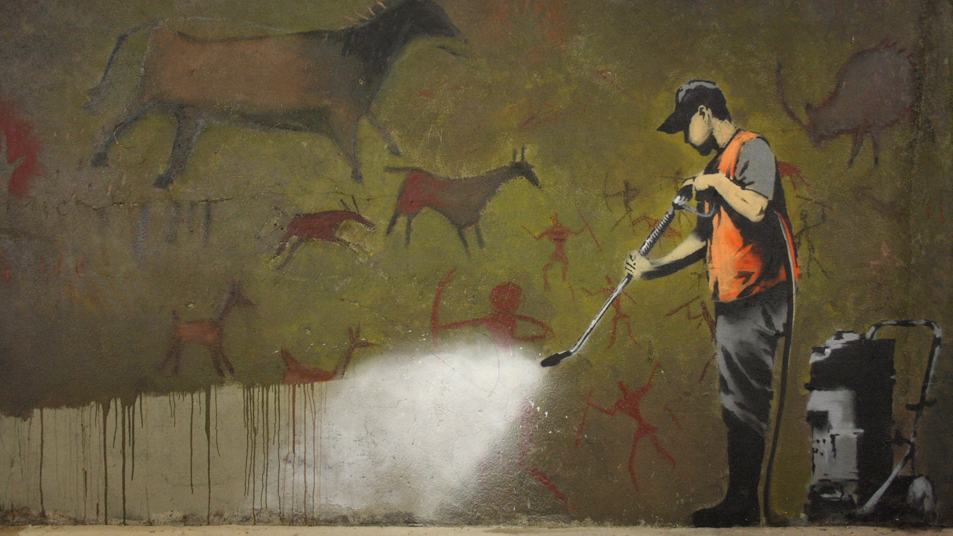 Banksy Street Wallpaper Art