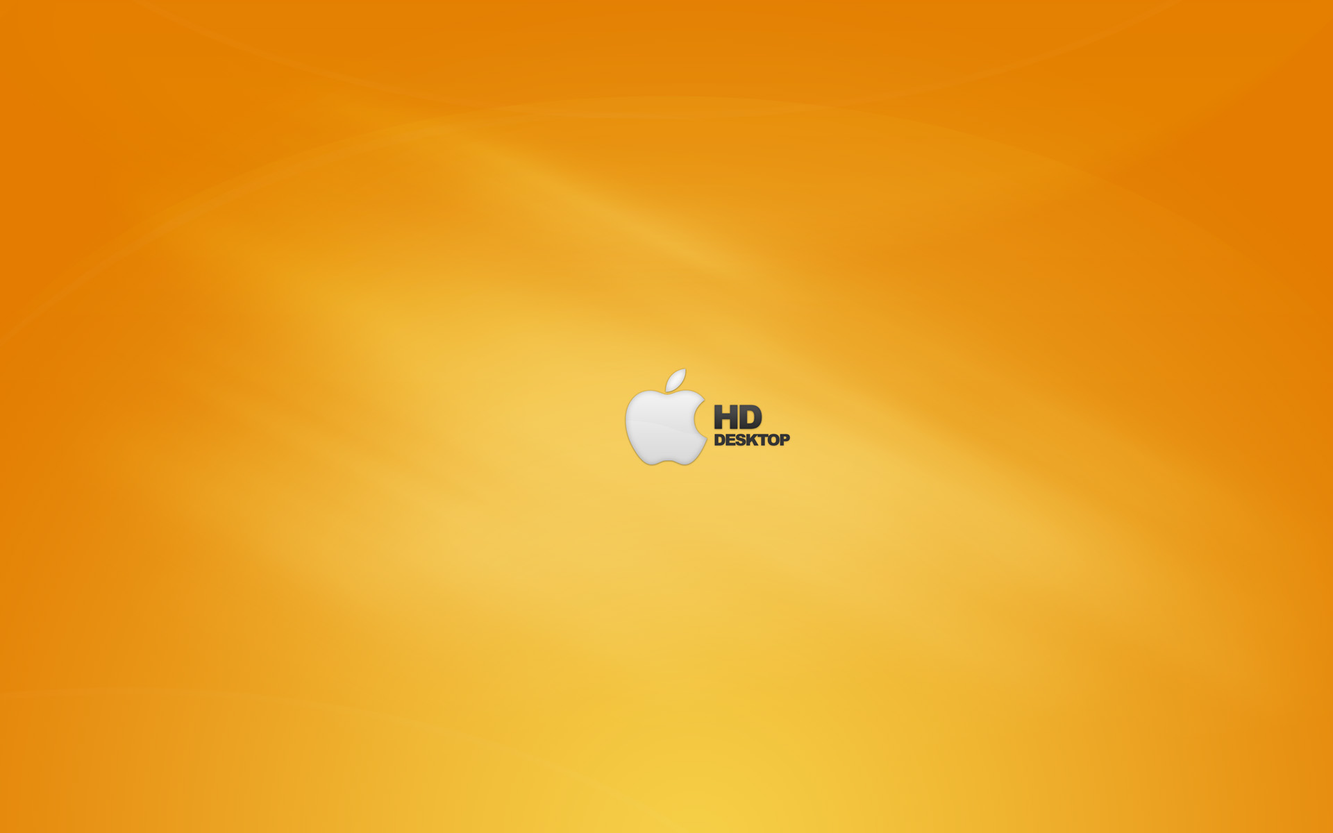 Apple HD Orange Desktop Pc And Mac Wallpaper