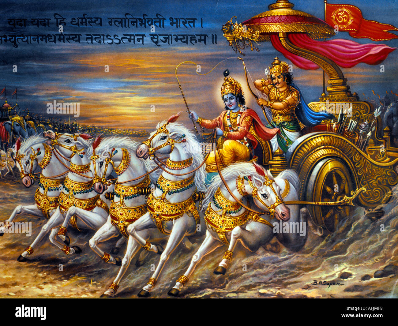 Krishna arjun High Resolution Stock Photography and Images   Alamy 1300x1065