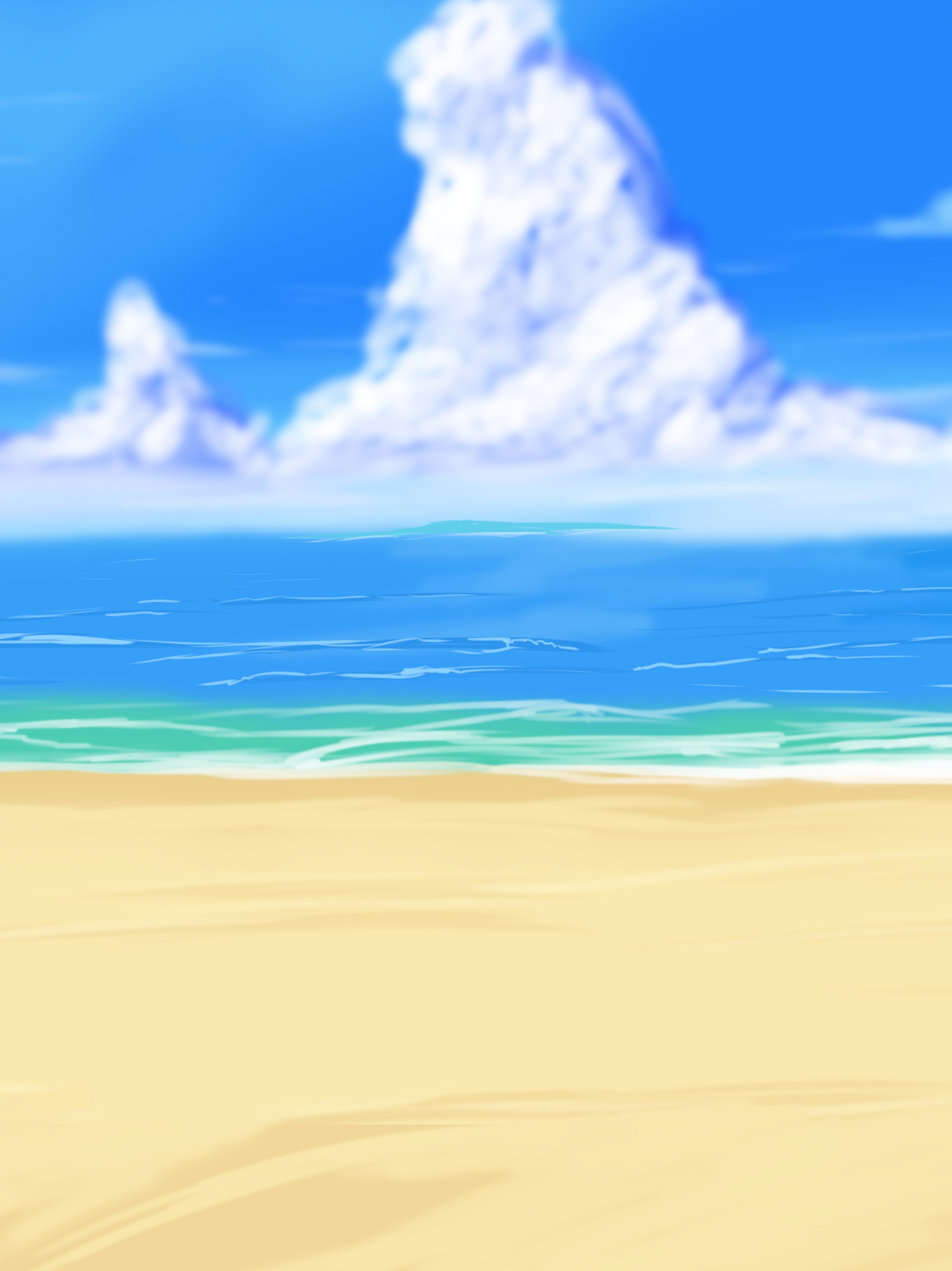 ArtStation - Background beach study