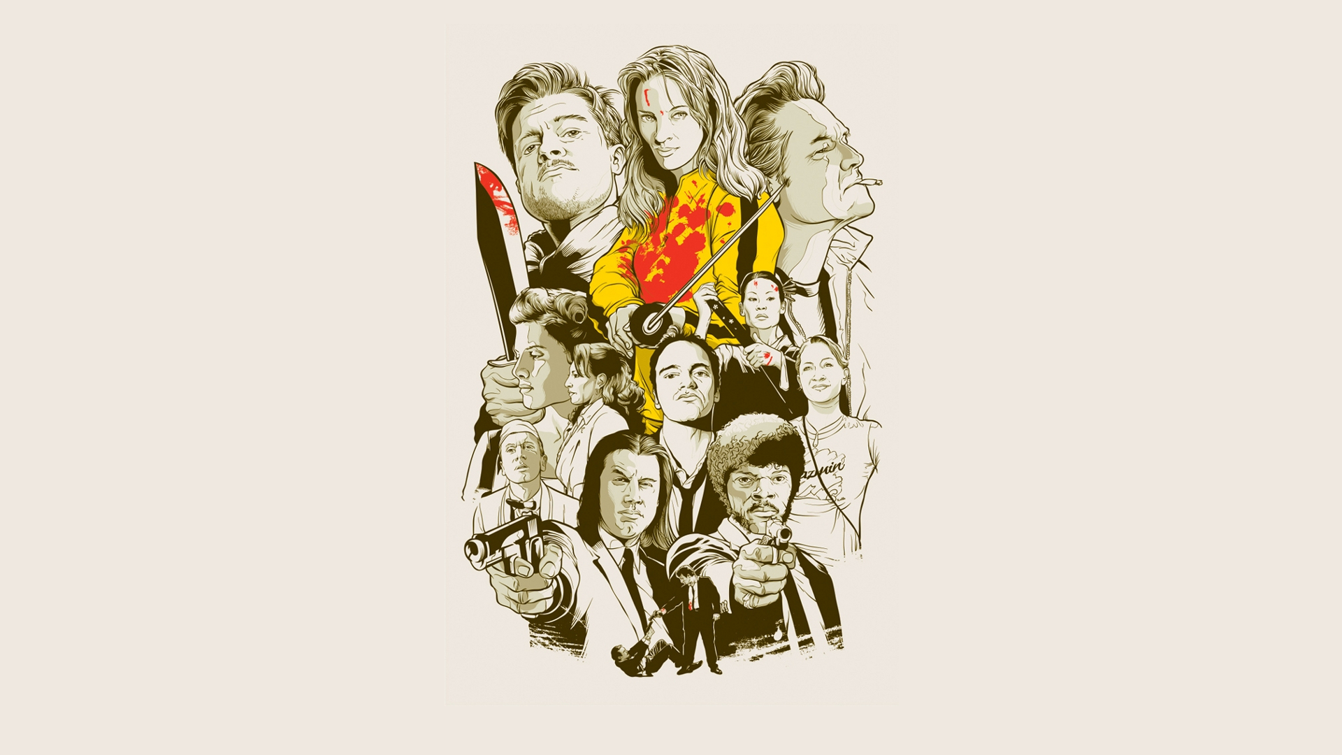Quentin Tarantino Movies Wallpaper