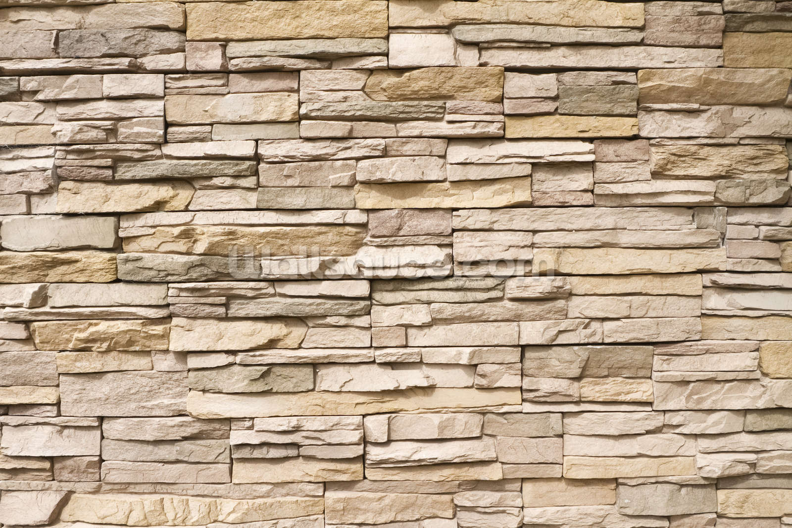 Stacked Stone Wall Mural Wallpaper
