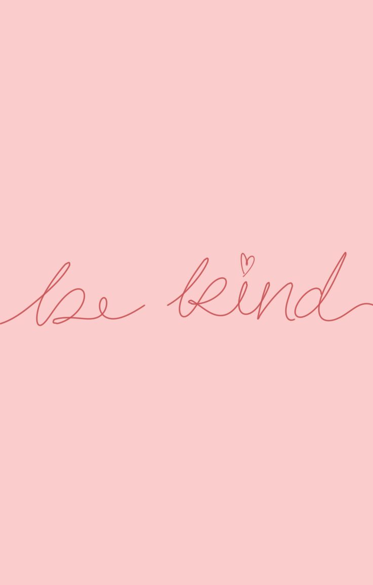 Be Kind iPhone Wallpaper