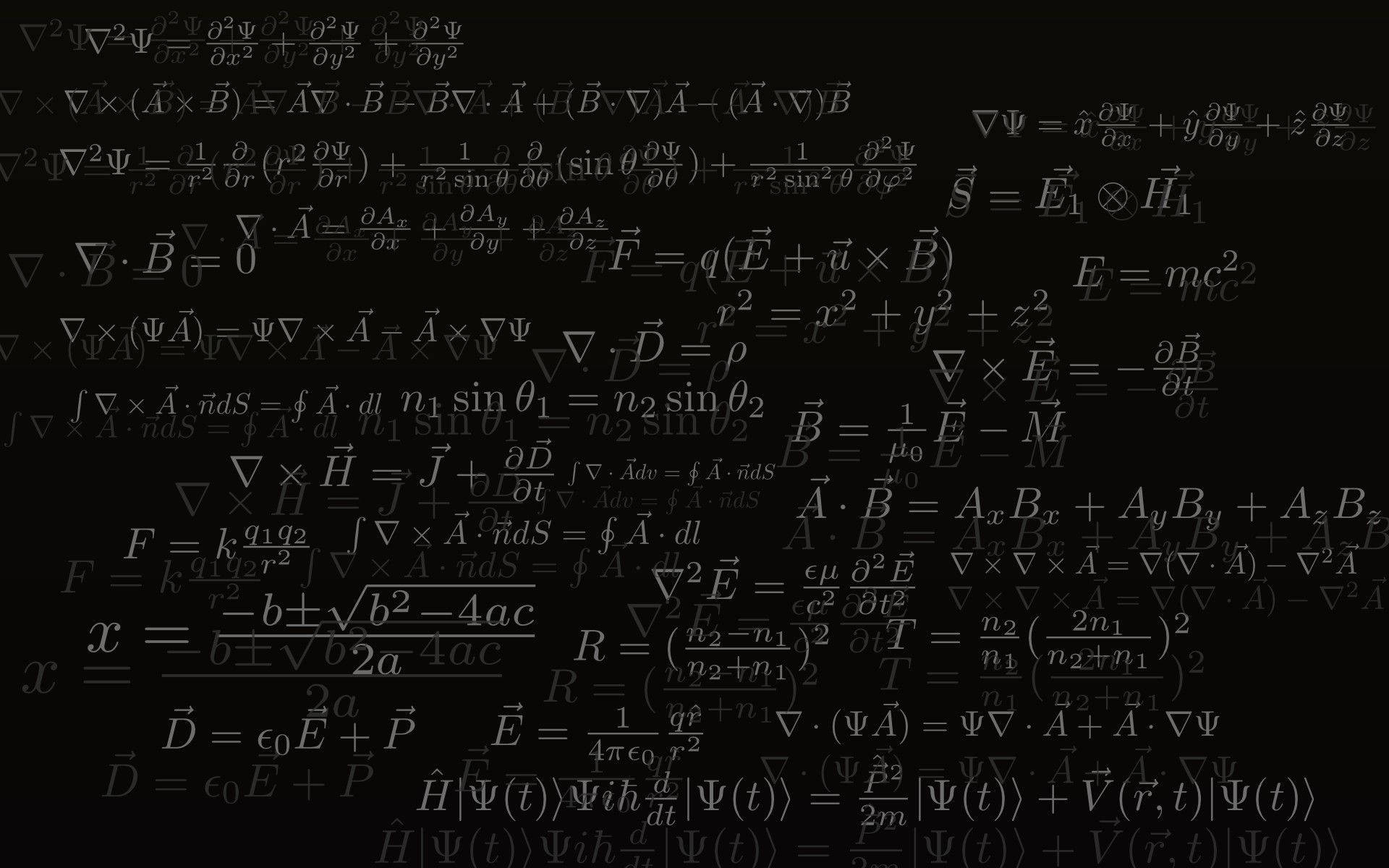Physics Equations Wallpaper