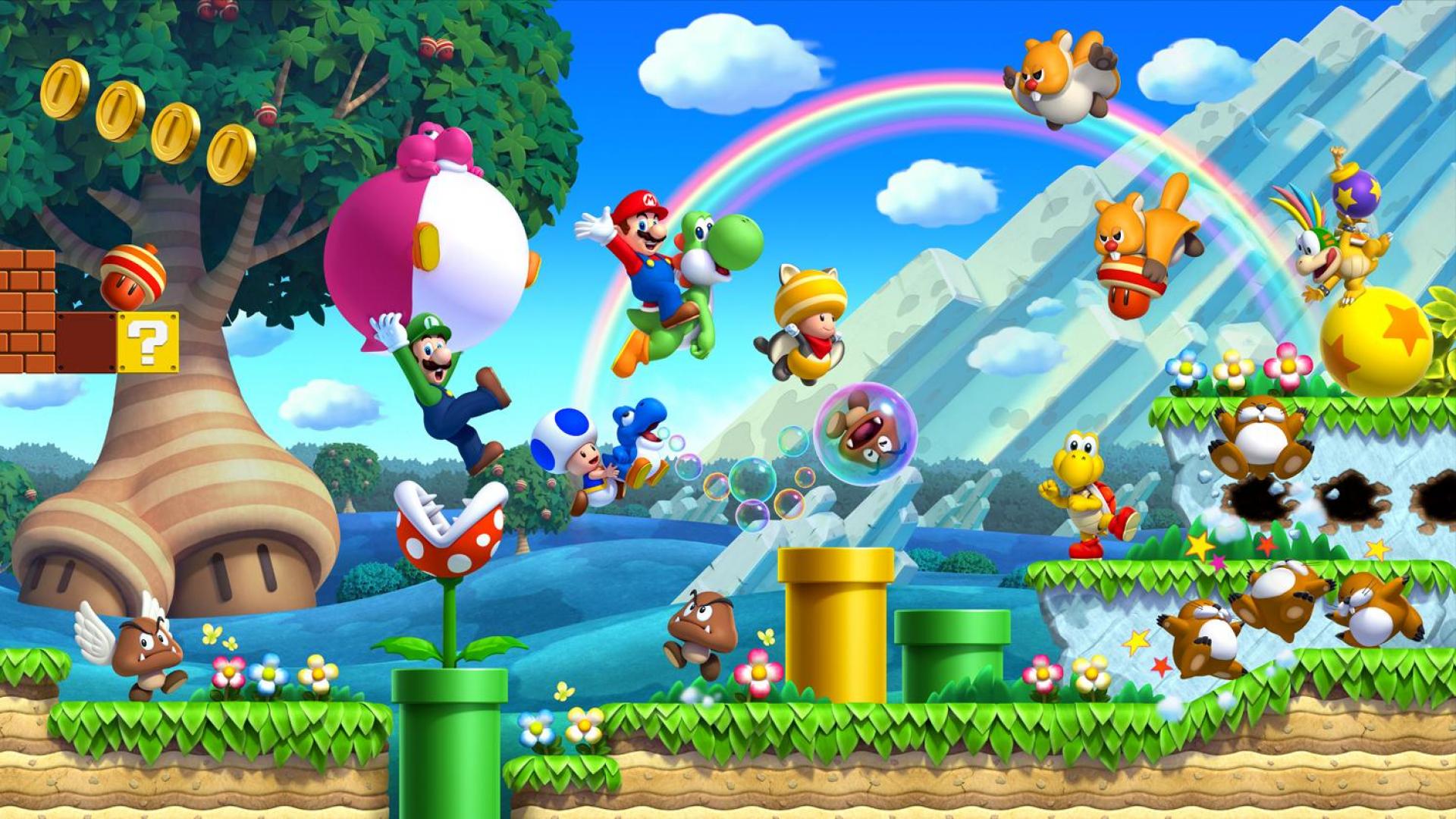Super Mario Bros Themed Wallpaper For Your Pc Tablet Or Mobile Phone