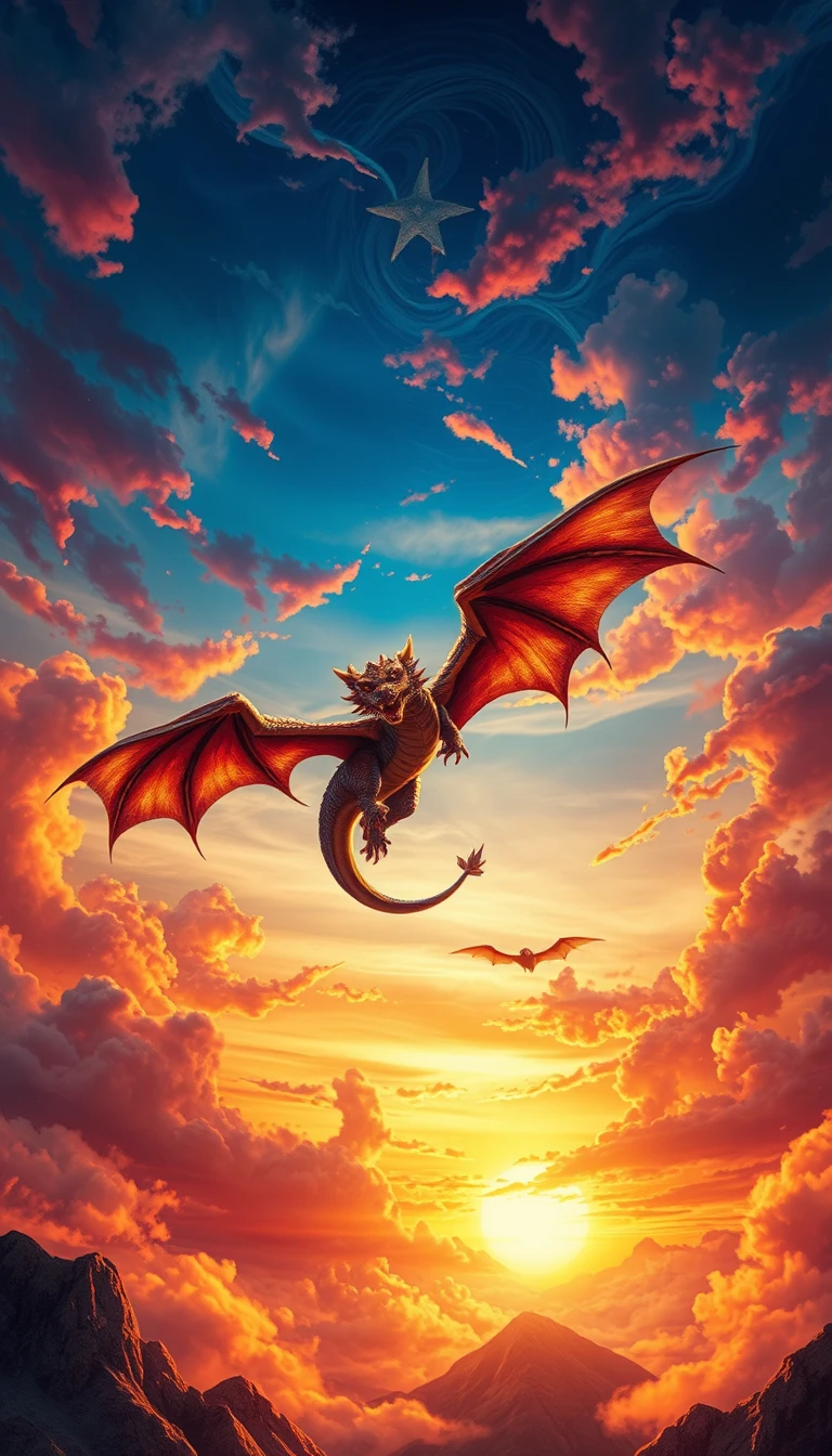 Awesome Dragon Background