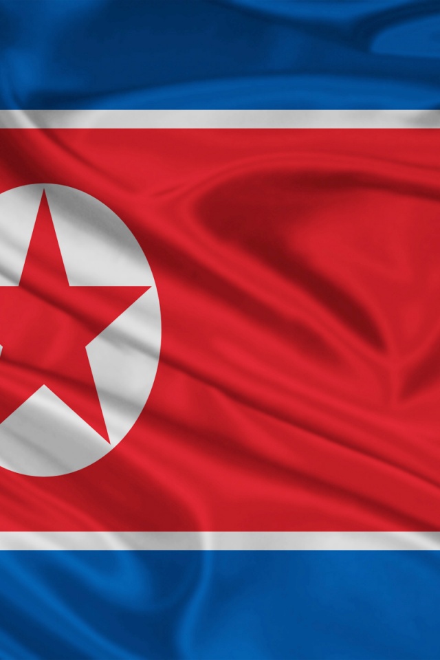 640x960 North Korea flag Iphone 4 wallpaper