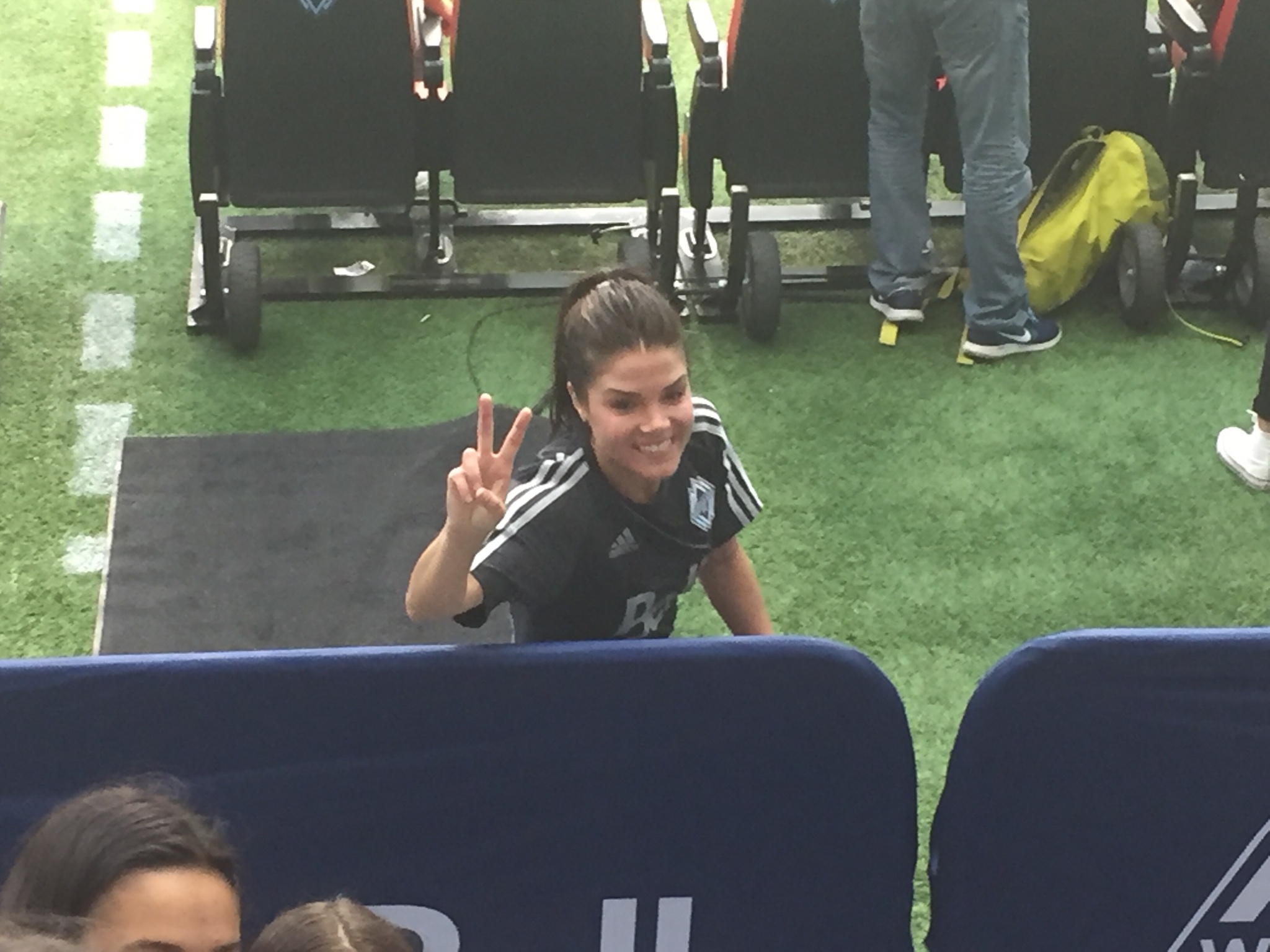 Vancouver Whitecaps Charity Celebrity Match   Marie Avgeropolous