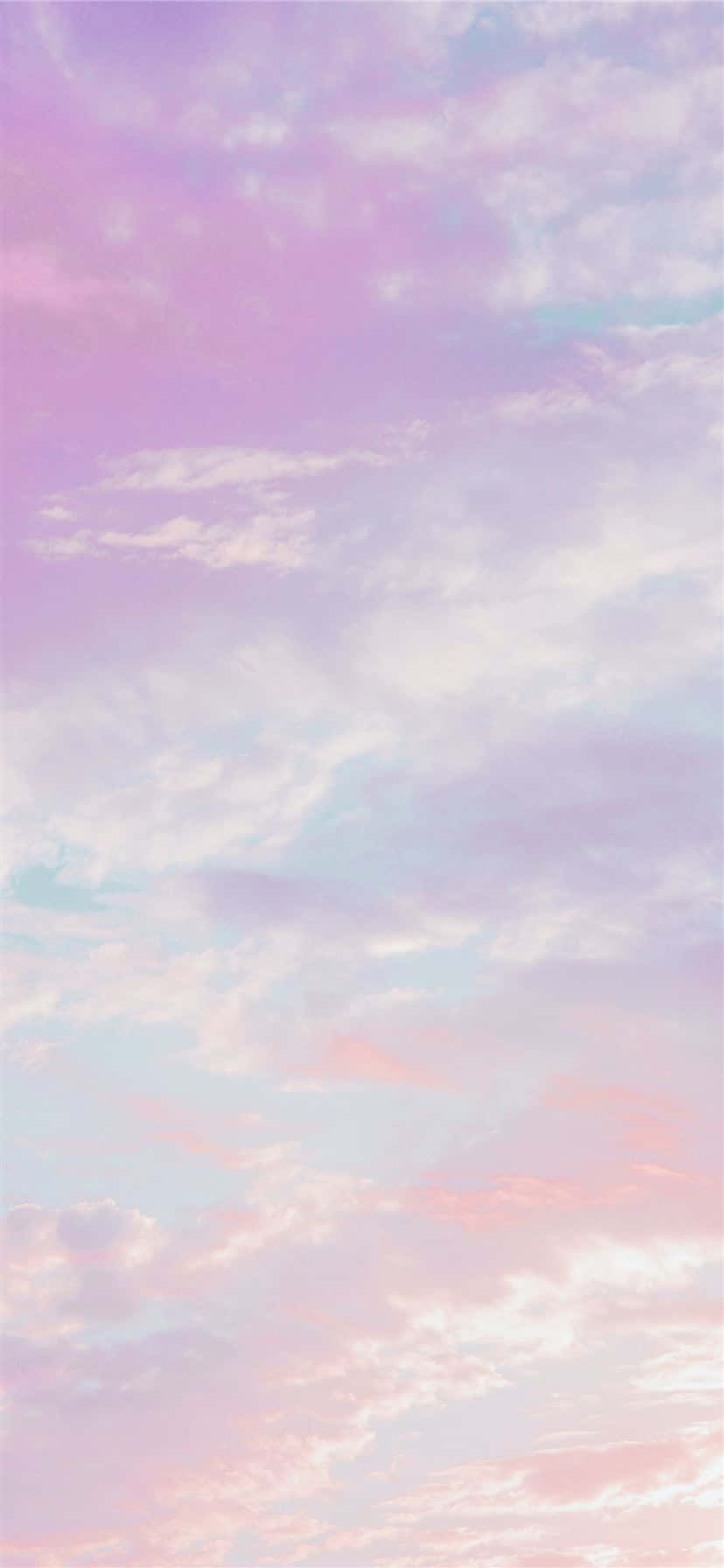 Pink And Blue Clouds Wallpaper