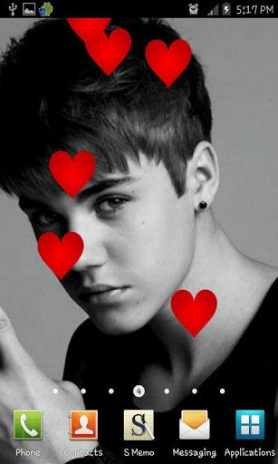 Justin Bieber Live Wallpaper App For Android