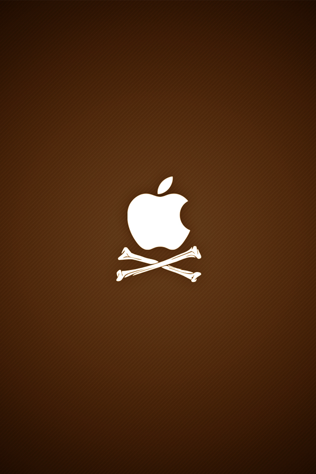 iPhone I Pirate Apple Logo Wallpaper