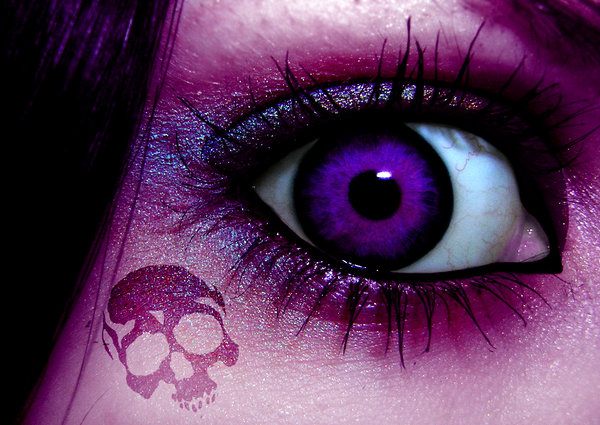 Purple Skull Wallpaper By Poisenedyouth