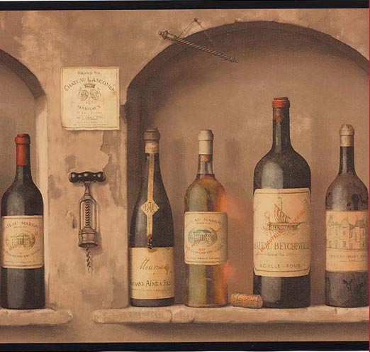 Wine Bottle Wallpaper Border Inc