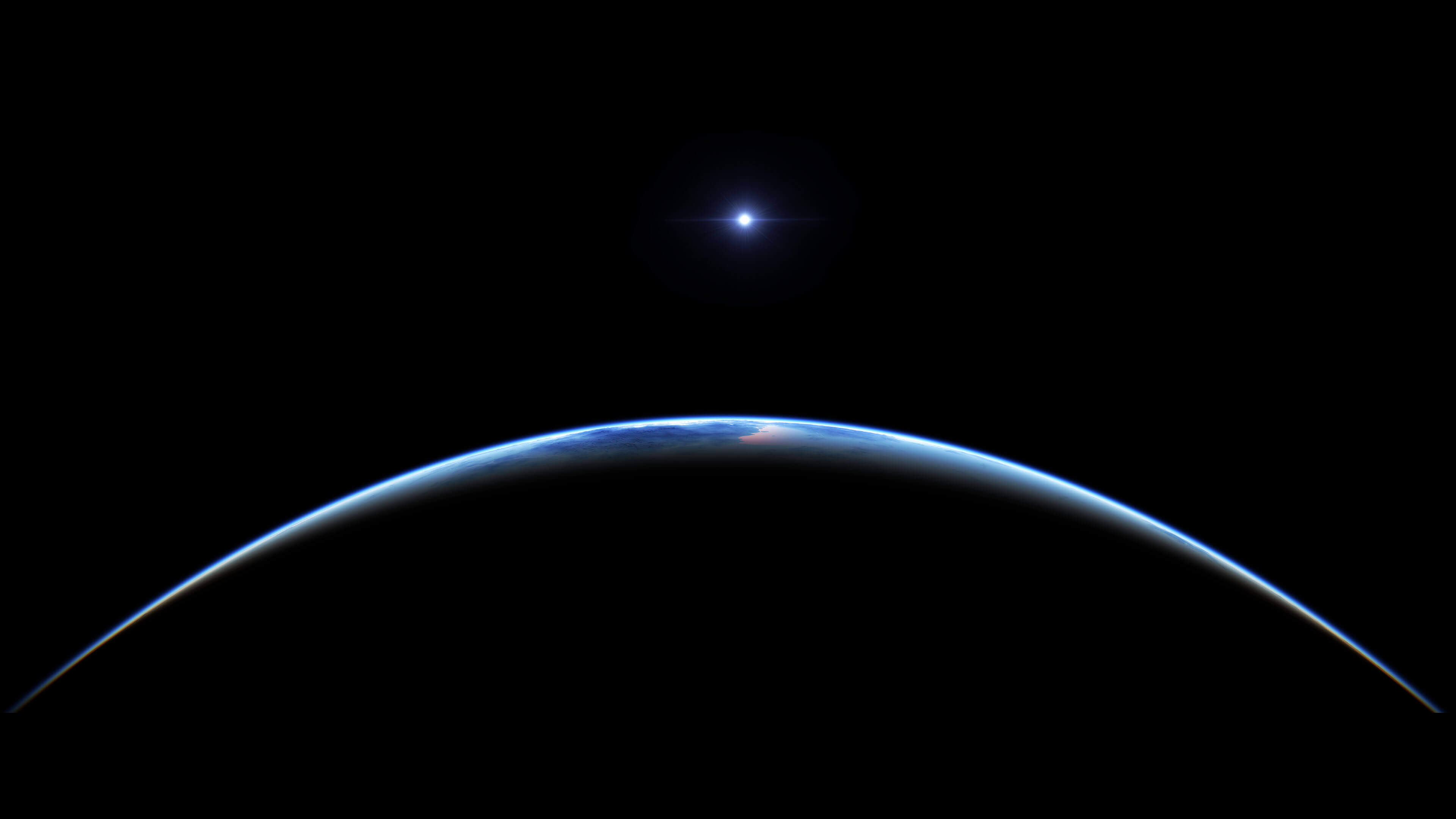 Earth at Night view from space 4K wallpaper 3840x2160