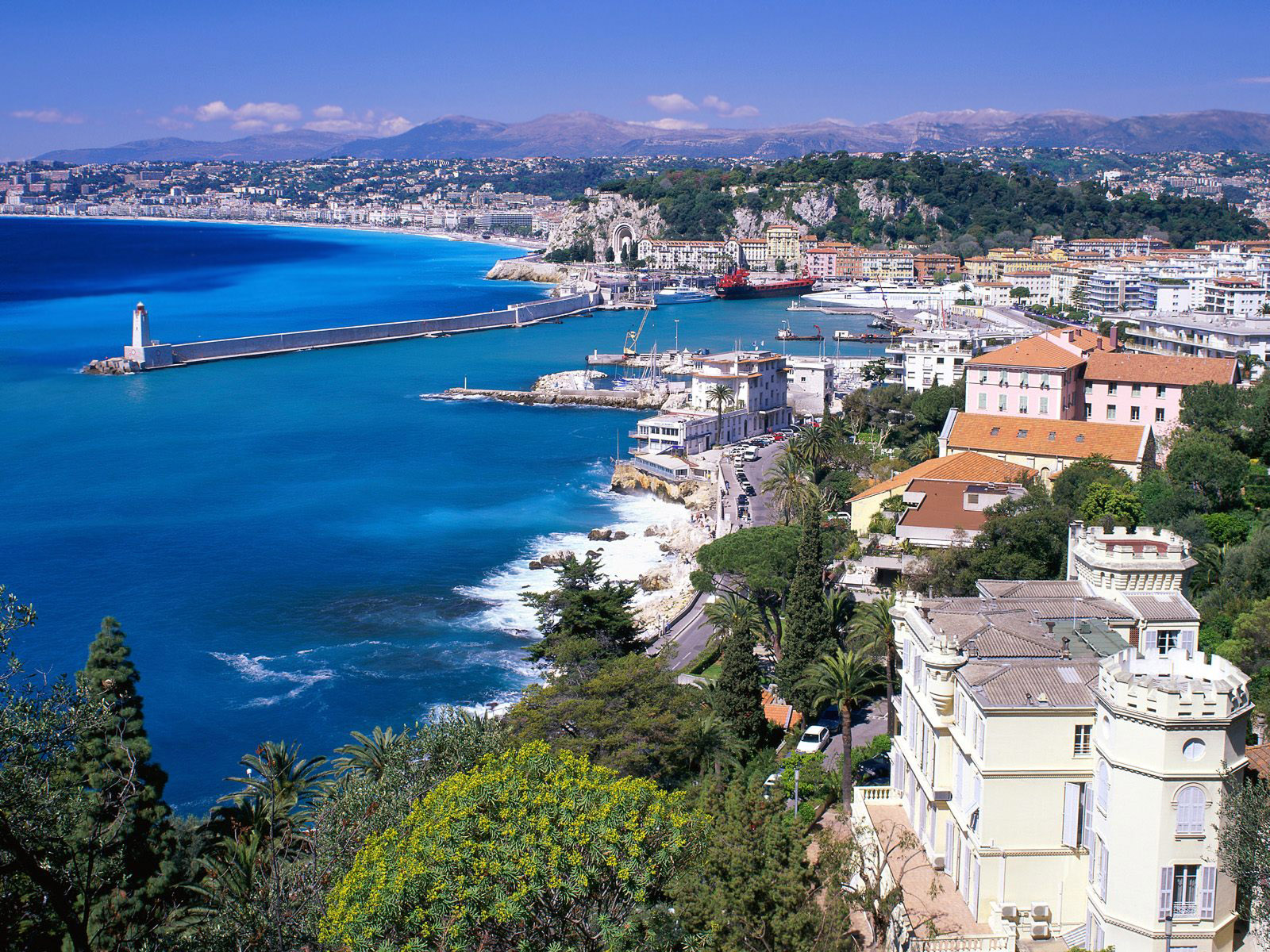 Coastal View Nice France Wallpapers HD Wallpapers