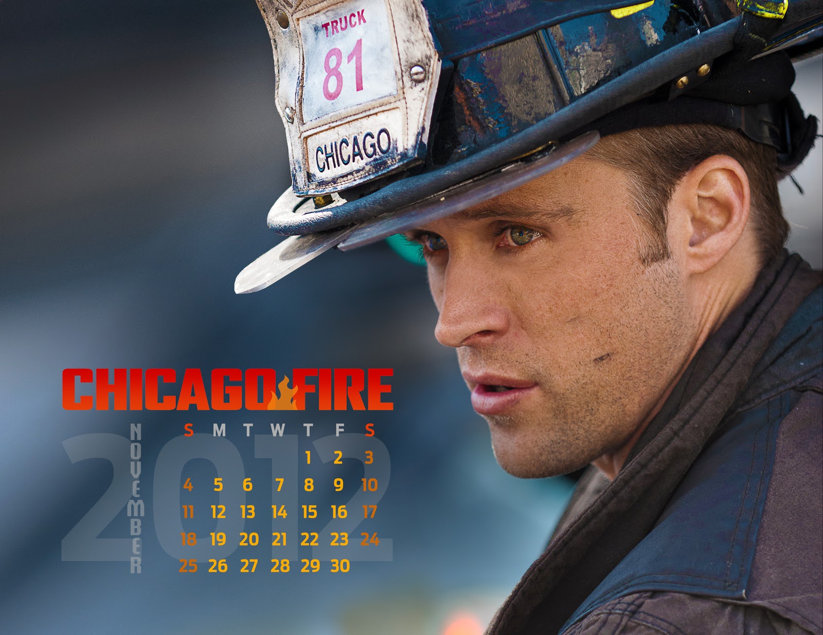 Chicago Fire Calendar Wallpaper Template